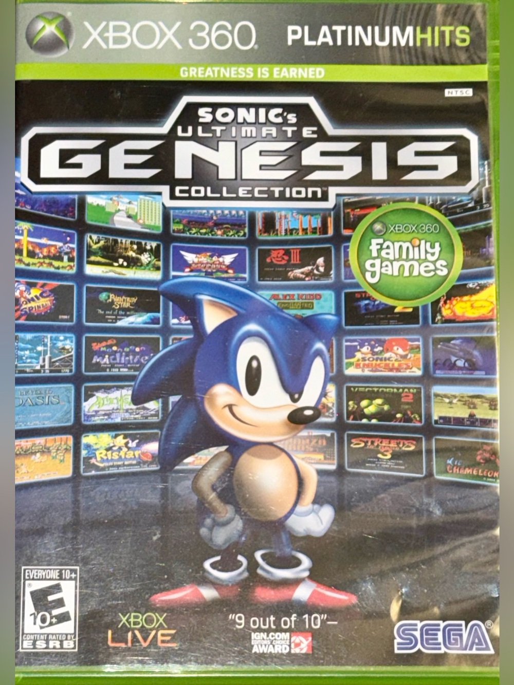 Sonic’s Ultimate Genesis Collection Xbox 360 Platinum Hits Complete CIB